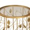 Baxton Studio Anaya Modern and Contemporary Glam Brushed Gold Finished Metal and Glass Leaf Accent End Table 177-11188-Zoro - alternate 2